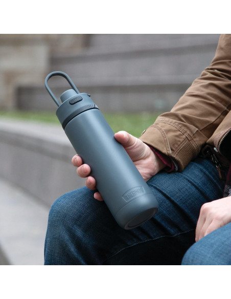 Botella de Hidratación THERMOS Acero Inoxidable 0.71L Pizarra Botella de Hidratación THERMOS Acero Inoxidable 0.71L Pizarra
