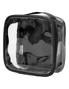 Bolsa de Aseo Transparente TSA 3-1-1 para Viajes - Negro
