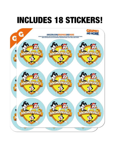 Calendario Planificador Stickers Animaniacs 18 Pegatinas 5.08 cm