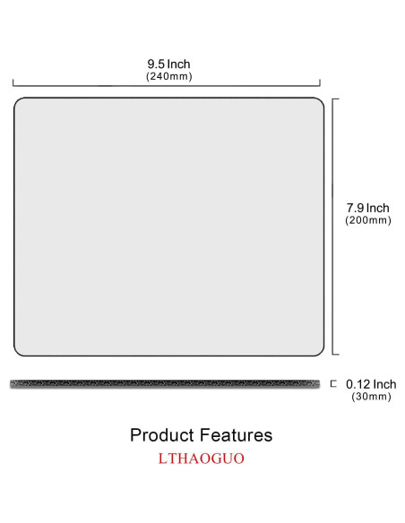 Alfombrilla de Ratón LTHAOGUO Azul Loto Texturizada 240x200mm