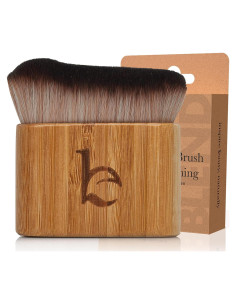 Brocha Autobronceadora Kabuki - Cerdas Veganas y Mango de Bambú