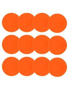 Marcadores de Puntos de Caucho ZIECE 9" Naranja 12Pcs Antideslizantes
