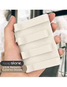 Plato de Jabón de Silicona iSoapStone Beige Autodrenante 2