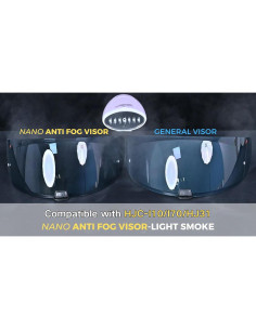 Visera de Reemplazo para Casco Logto I10 I70 HJ-31 Ahumado Claro 2