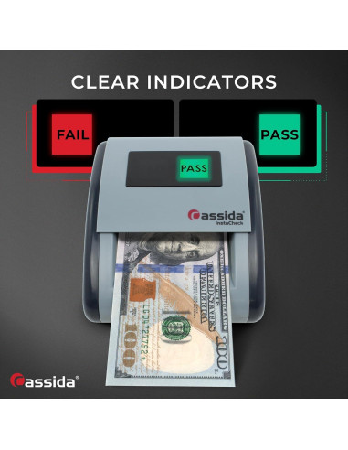 Detector de Billetes Falsos Cassida InstaCheck D-IC Gris
