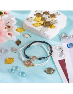 Set de Bandejas de Cabochón y Domos Transparentes Bestewelry 2