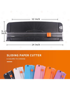 Cortadora de Papel A4 ZEQUAN Negra con Cuchilla de Seguridad 2