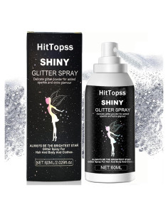 Spray Brillante para el Cuerpo HitTopss 60ml Plata - Maquillaje