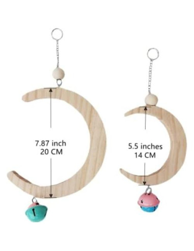 Columpio de Madera para Aves Yzjcafriz Pequeño 14cm