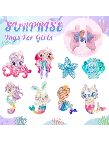 8 Bombas de Baño de Sirena Shangcai con Juguetes Sorpresa