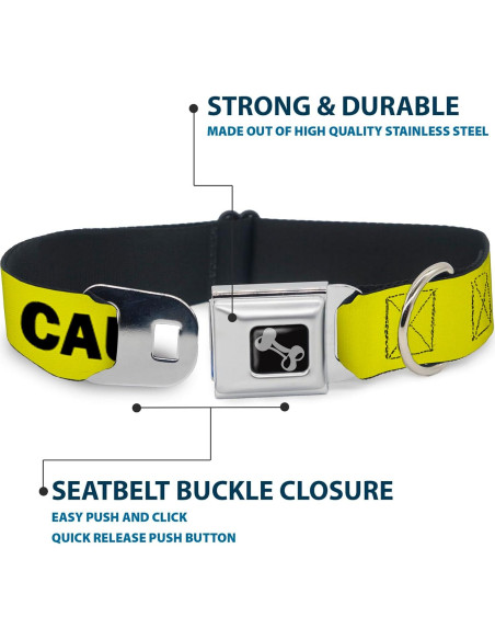 Collar de Perro Buckle-Down 24-33 cm con Hebilla de Seguridad