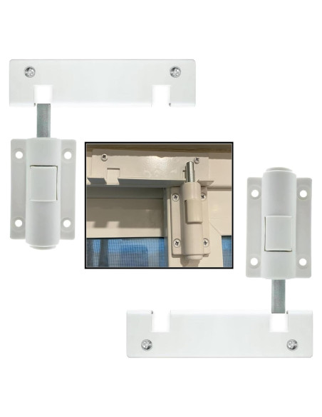 Cerradura de Seguridad para Puerta Corrediza Lubentol Blanca