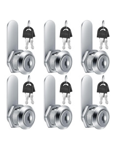 Cerradura Cam de Gabinete HexinYigjly 16mm 6 Piezas Llaves Diferentes