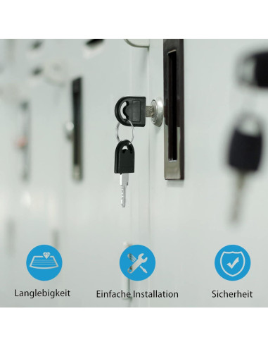 Cerradura Cam de Gabinete HexinYigjly 16mm 6 Piezas Llaves Diferentes