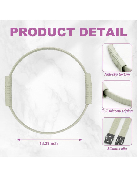 Anillo de Pilates Lankerdoo 34.3 cm Silicona para Yoga