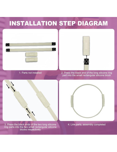 Anillo de Pilates Lankerdoo 34.3 cm Silicona para Yoga