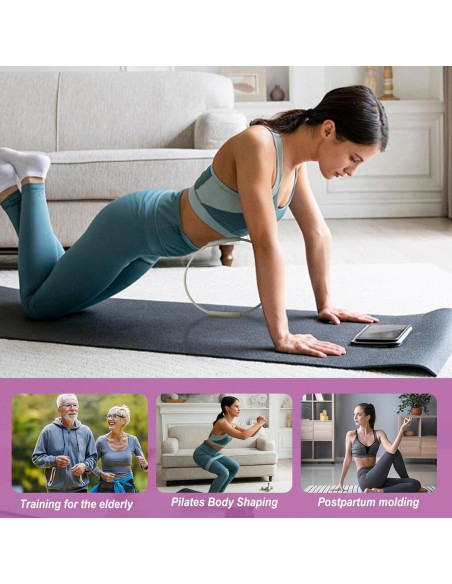 Anillo de Pilates Lankerdoo 34.3 cm Silicona para Yoga