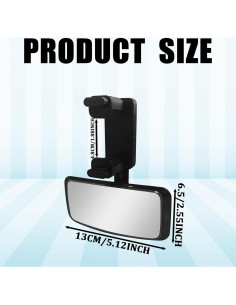 Espejo Convexo para Bebé QQWD Ajustable 360 Sin Puntos Ciegos 2