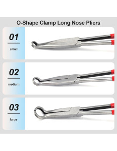 Juego de 3 Alicates de Punta Larga Cricle - 27.94 cm 2