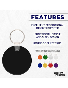 Set de 10 Etiquetas Clave Suaves Redondas Descuento Promos 2