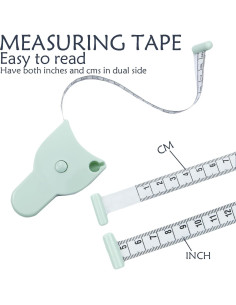 Cinta de Medición Corporal Draduo 152.4 cm Doble Cara Verde 2