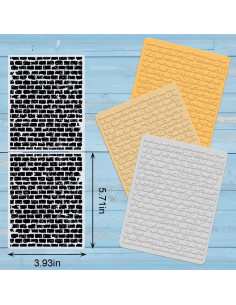 Carpeta de Embossing ALIBBON Pared de Ladrillo 14.48x9.91cm 2