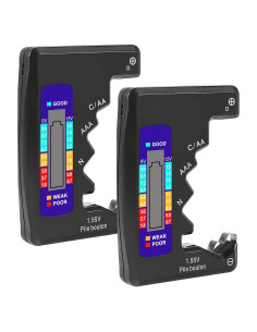 2PACK Probador de Baterías UMLIFE BT-886 1.5V y 9V