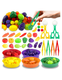 131 Piezas Relleno Sensorial Frutas de Verano ZhowHoHo