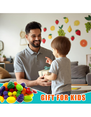 131 Piezas Relleno Sensorial Frutas de Verano ZhowHoHo