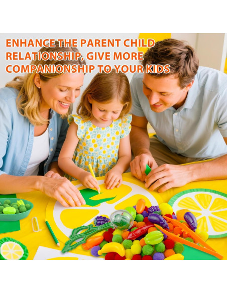 131 Piezas Relleno Sensorial Frutas de Verano ZhowHoHo