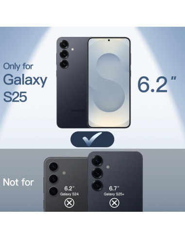 Funda Ultra Delgada JETech para Samsung Galaxy S25 5G - Negro