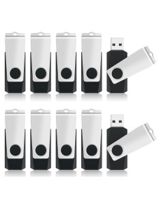 Paquete de 10 Unidades Flash USB 4GB MECHEER con Lanyards