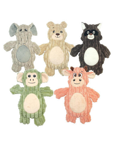 5 Pack Juguetes Interactivos para Perros Bttfere - Peluche