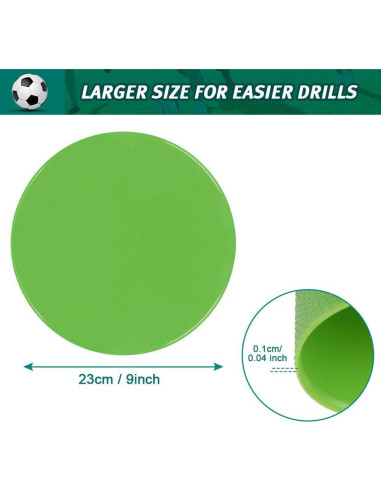 Marcadores de Puntos de Goma TuXHui 9 y 10 Pulgadas 6 Colores