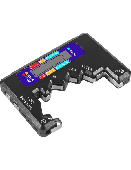 2PACK Probador de Baterías UMLIFE BT-886 1.5V y 9V