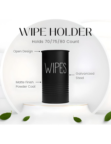 Soporte para Toallitas Desinfectantes TEKHEUTEN Negro Mate