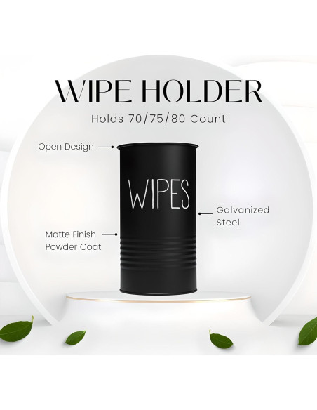 Soporte para Toallitas Desinfectantes TEKHEUTEN Negro Mate