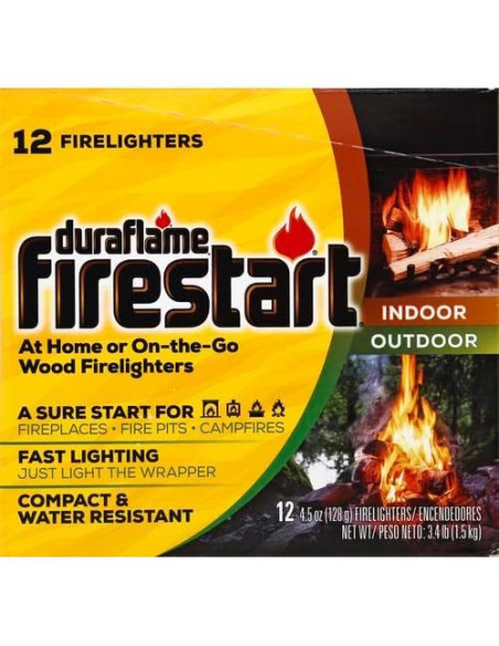 Encendedores Duraflame Firestart 12 Paquetes Amarillo