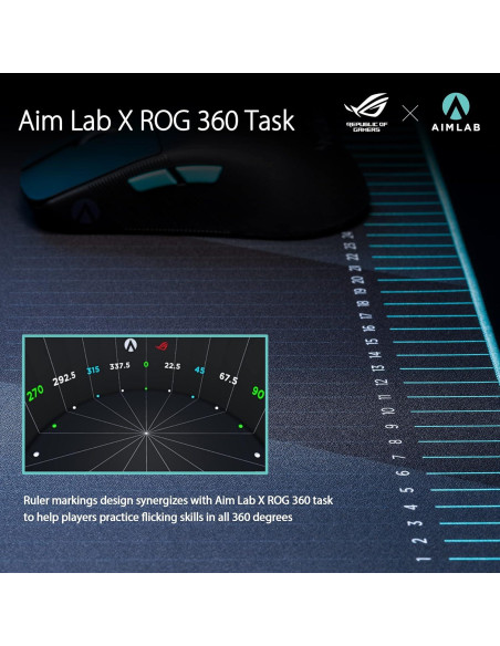 Alfombrilla de Ratón ASUS ROG Hone Ace Aim Lab 42x50.5cm