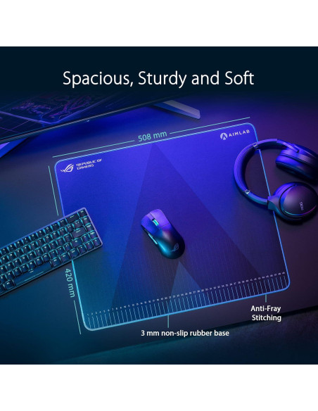 Alfombrilla de Ratón ASUS ROG Hone Ace Aim Lab 42x50.5cm