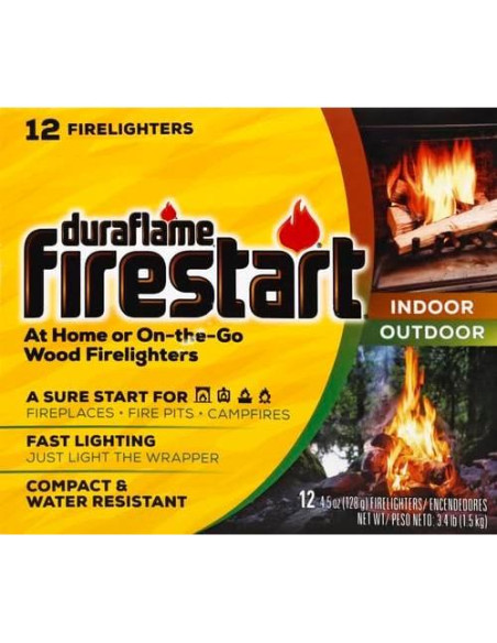 Encendedores Duraflame Firestart 12 Paquetes Amarillo