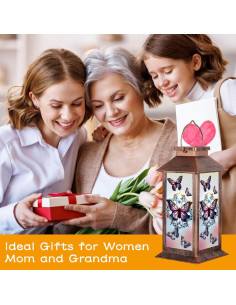 Linterna Solar Colgante Doogarden Mariposa LED Impermeable 2