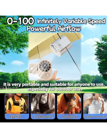 Ventilador Mini Portátil Tileu 2025 Recargable USB 100 Velocidades Ventilador Mini Portátil Tileu 2025 Recargable USB 100 Velocidades