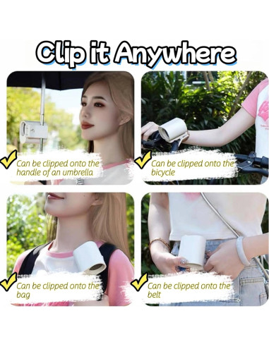 Ventilador Mini Portátil Tileu 2025 Recargable USB 100 Velocidades