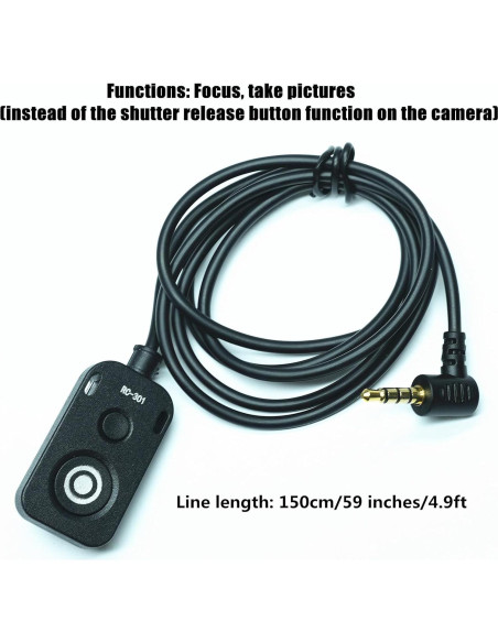 Cable de Obturador Remoto DYTDIEYINGTU RC301-SL2 1.5m para Leica SL2/SL2S/SL3