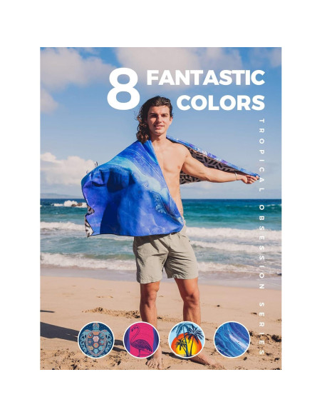 Toalla de Playa Microfibra OCOOPA 180x81 cm Secado Rápido