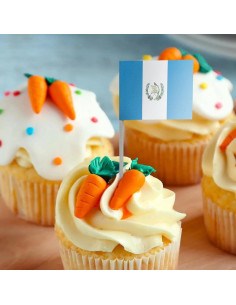 100 Palillos Decorativos Guatemala Newkita Mini Banderas 2