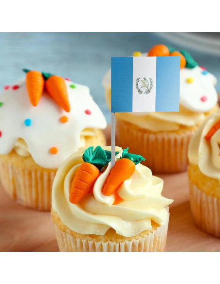 100 Palillos Decorativos Guatemala Newkita Mini Banderas