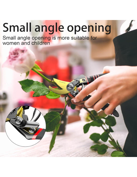 Tijeras de Jardín JiveSnip de Titanio Ajustables para Poda