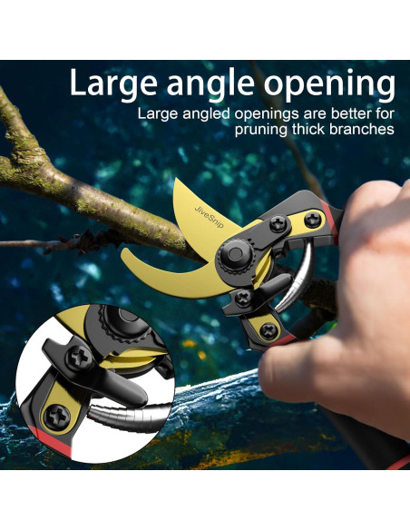 Tijeras de Jardín JiveSnip de Titanio Ajustables para Poda